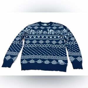 Navy Blue light weight soft comfy Patterned Sweater‎